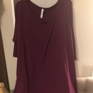 Tunic dark pink with pockets